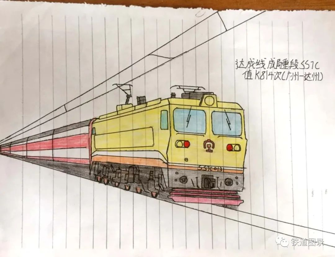 铁路人文：手绘火车