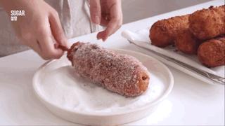 在家做韩国芝士热狗,关于热狗好吃的小零食