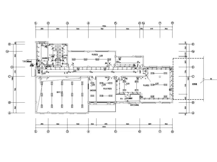某学校建筑总平面设计图,某中学教学楼设计图纸