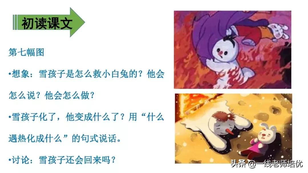 二年级语文上册雪孩子生字加拼音,雪孩子二年级部编优质课教学视频