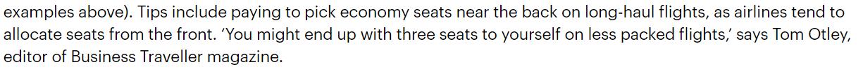 国际航班选座经济舱最佳位置,澳航飞机座位分布图