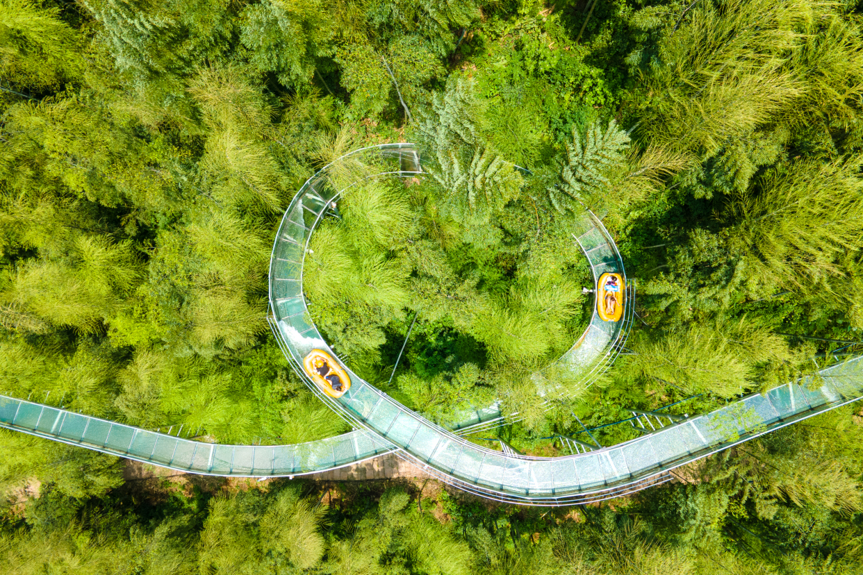 安吉最刺激的漂流,安吉大竹海玻璃漂流