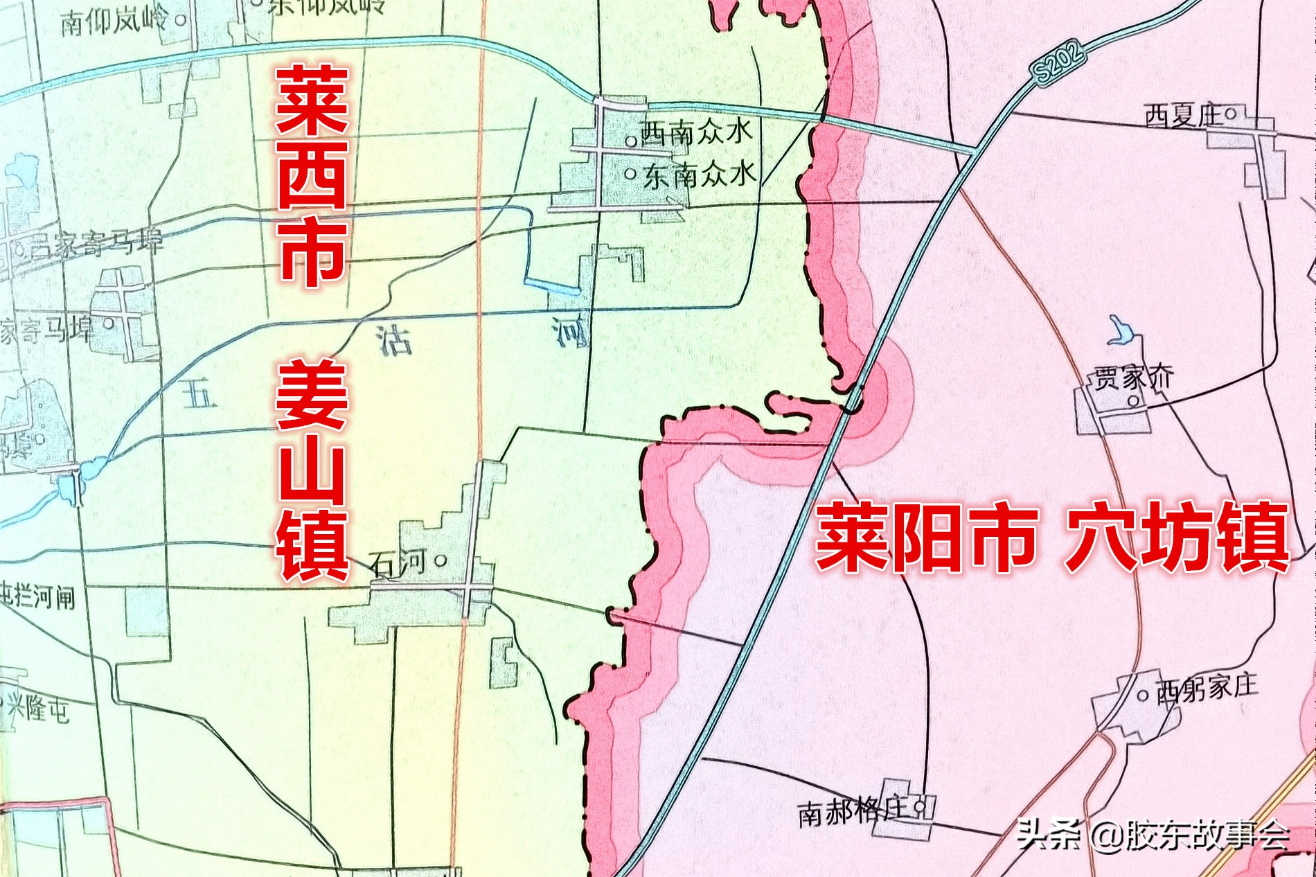 莱西在山东地图的位置,莱西距离海边最近的地方