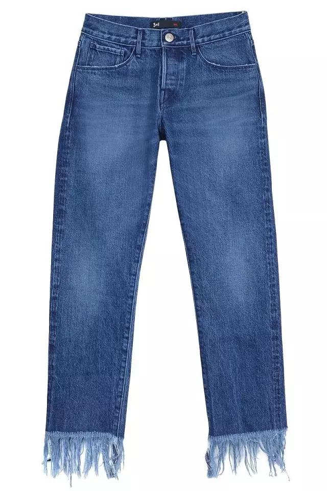 牛仔裤怎么改造成破洞流苏,旧牛仔裤腿简单变裙子