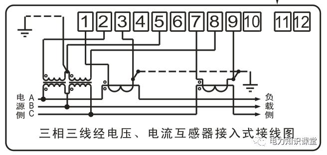 三相三线电度表如何接线,10kv三相三线制电度表接线图纸