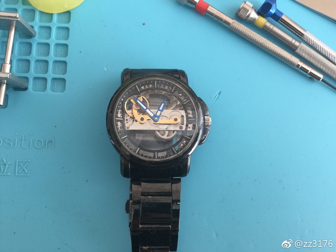 保养修复国产特殊单桥机芯手表