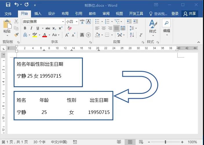 word排版技巧制表位的使用方法,word排版技巧之制表位的应用实例