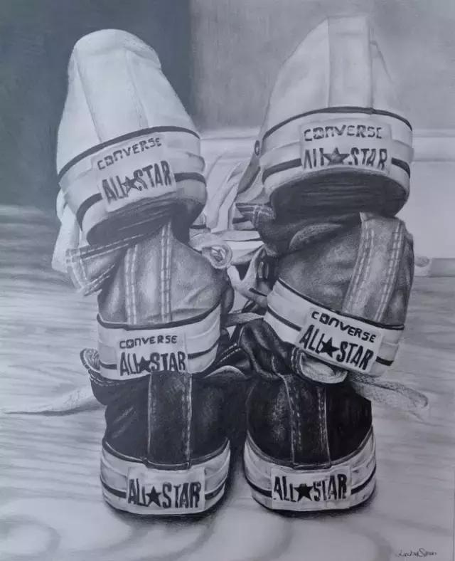 创意鞋子绘画作品,干货画画教程图片