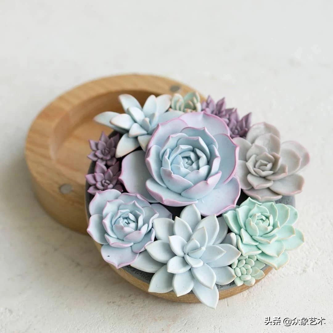 多肉软陶制作,多肉软陶制作方法