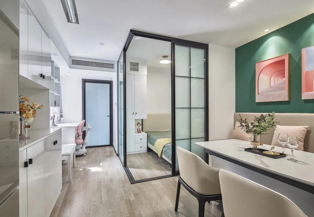 35平米小户型一室改两室,长方形43平小户型改两室