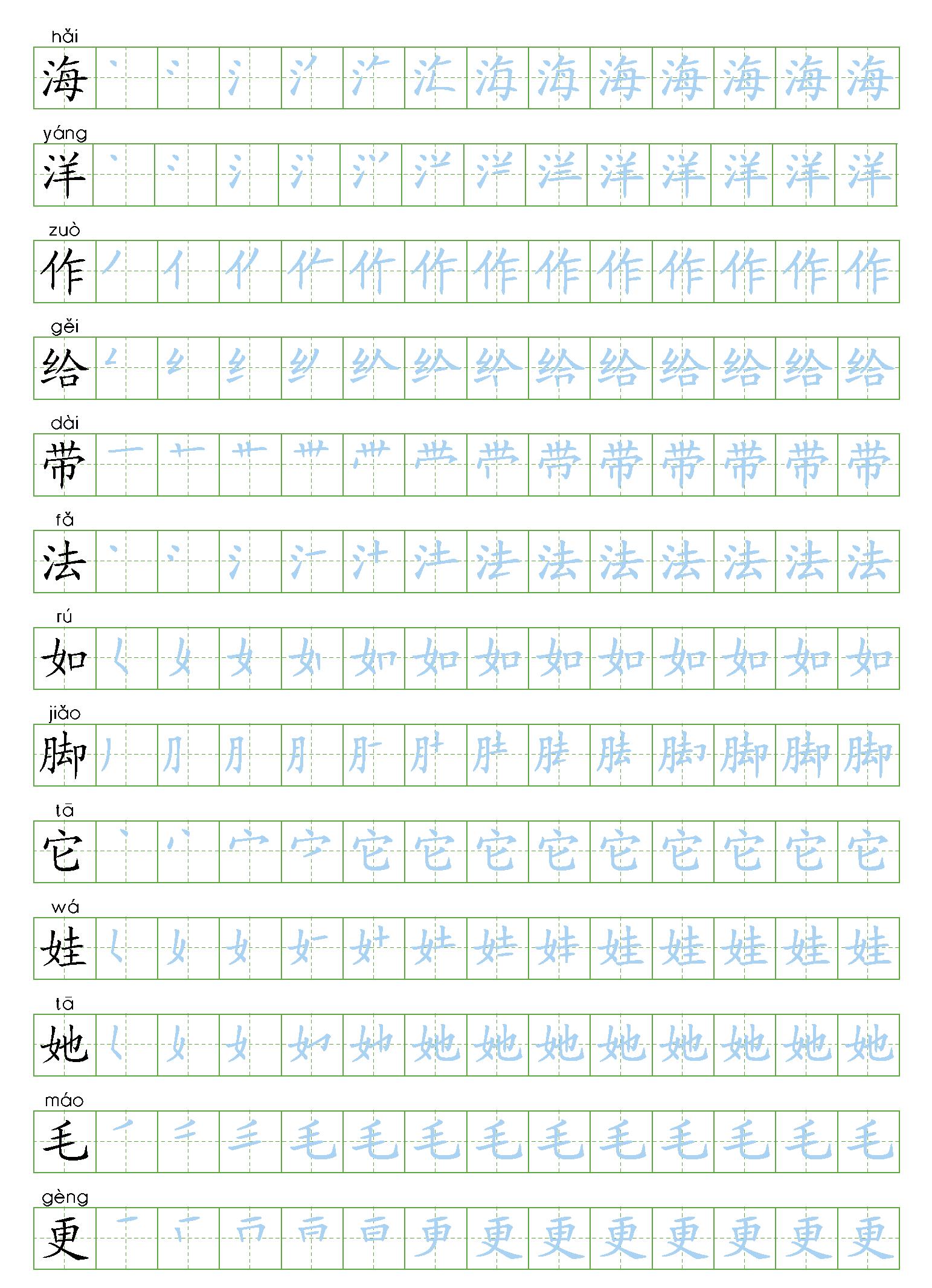 人教版语文二年级上册知识点复习,暑假二年级上册语文预习重点归纳