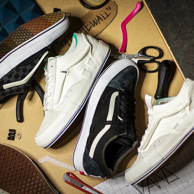 vans复古今秋回潮,vans解构绿色穿搭