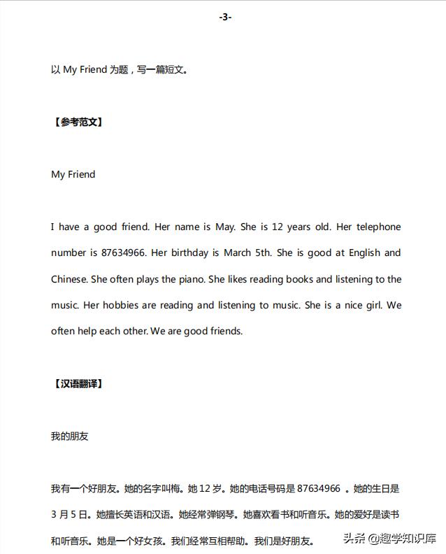 英语作文每日背初中,一定要背的英语经典作文36篇