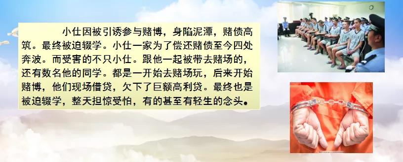 法治宣传赌博的危害,赌博法治微课