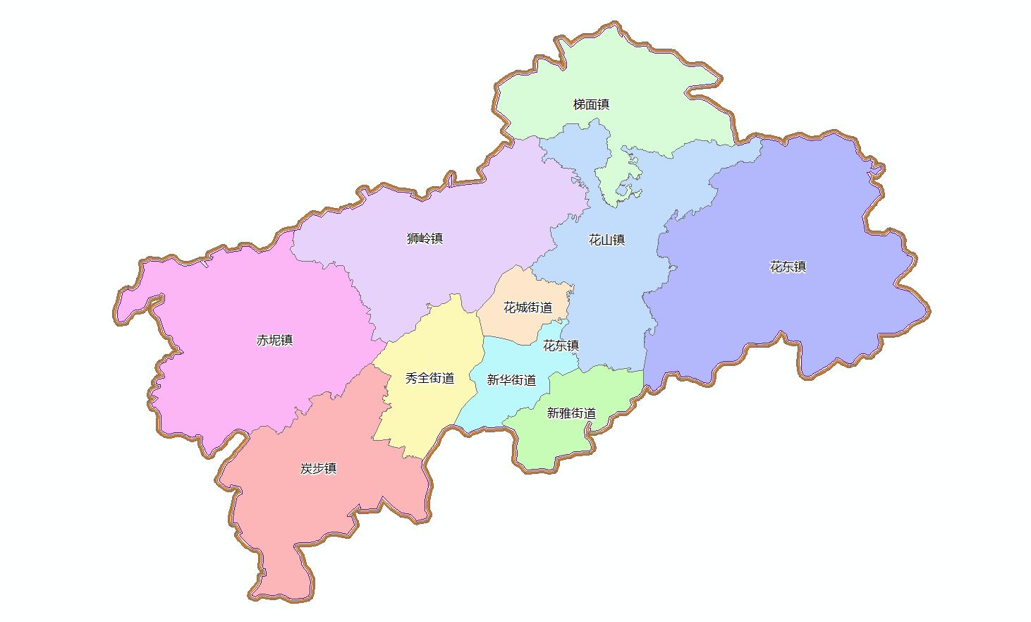 乡镇区域边界图,如何查看全国乡镇行政边界