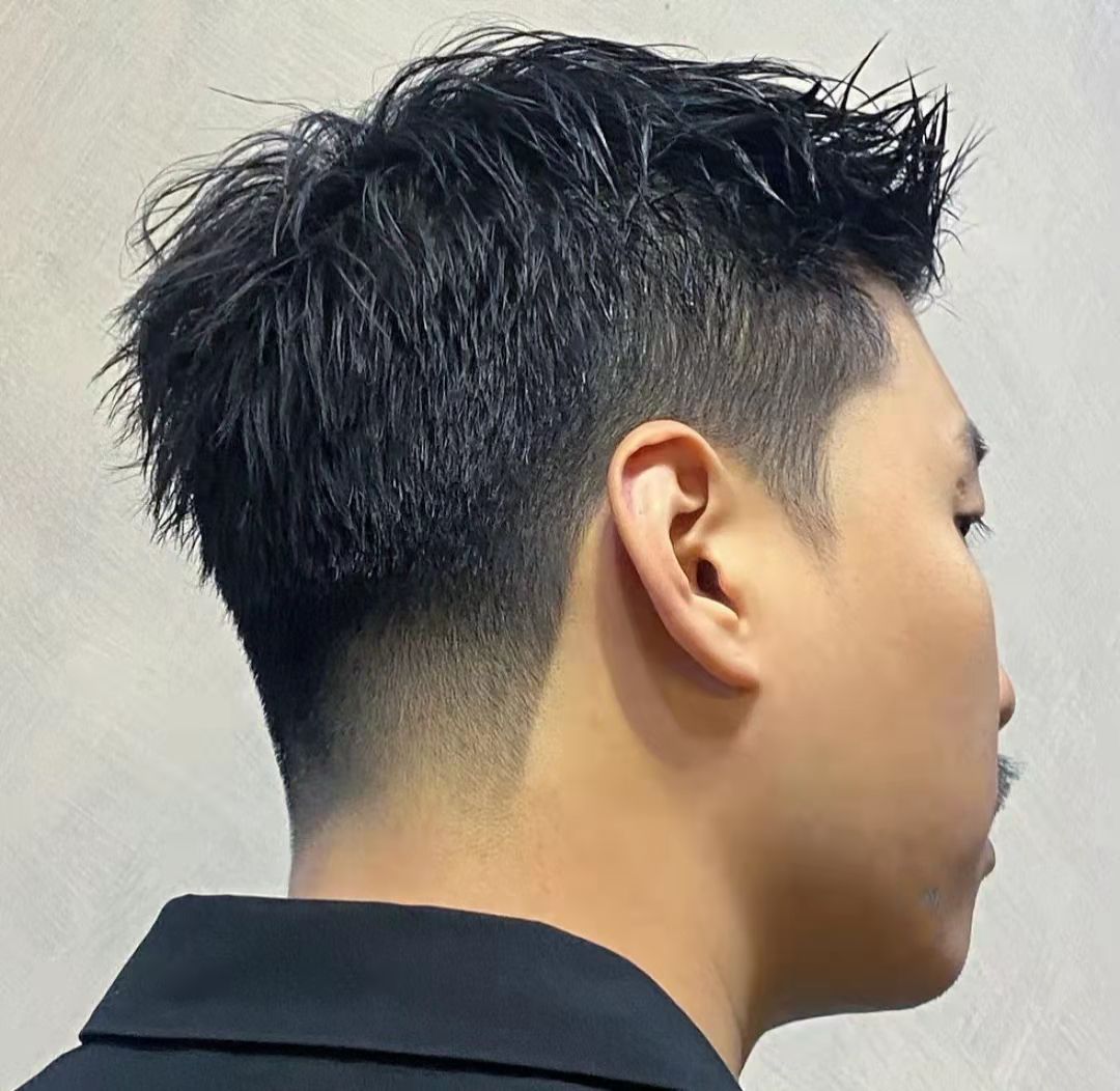 适合个子高头尖易打理的发型,发质硬适合剪寸头吗