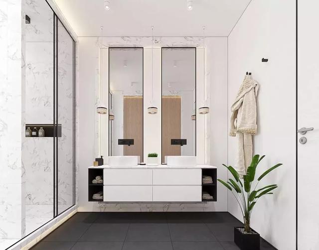 简约高级主卧洗漱台,洗漱台最潮效果图