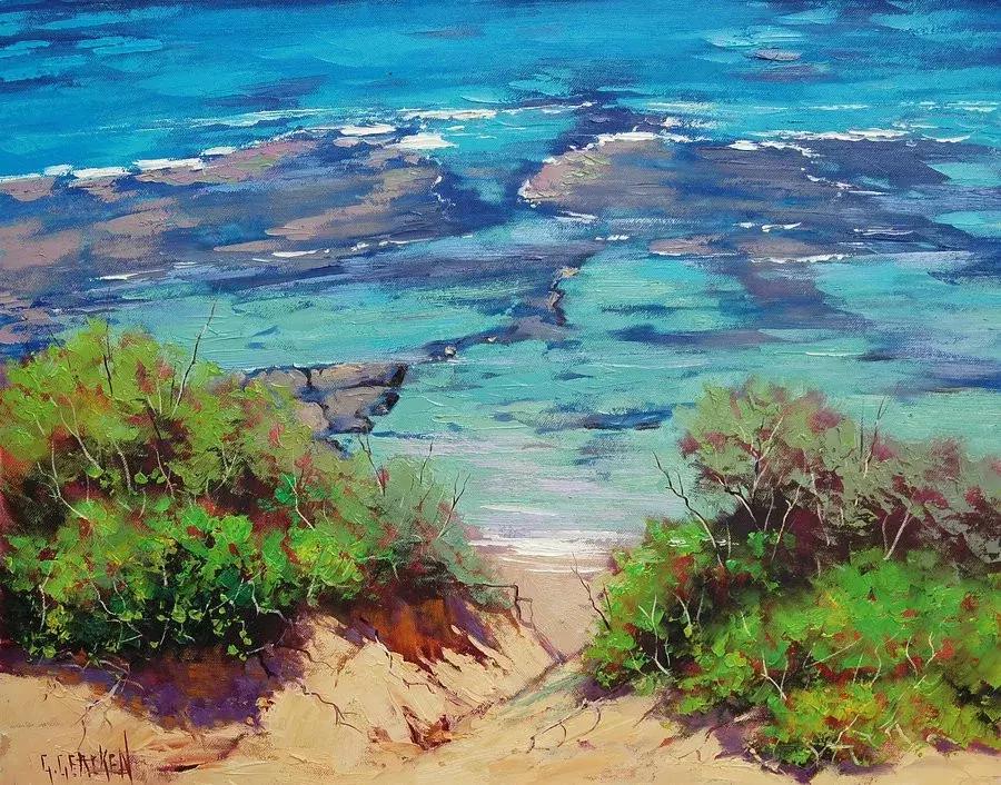 三个画家笔下的雪景,三位油画家的风景画