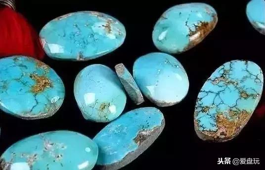 美国天然绿松石真品,美国老料绿松石