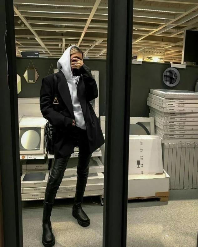 小脚裤冬季穿搭图片大全,冬天小脚裤配什么鞋子最好看