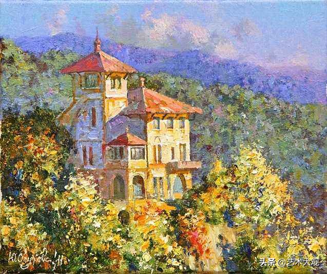 俄罗斯画家风景油画作品选集,尤里奥布霍夫人物画