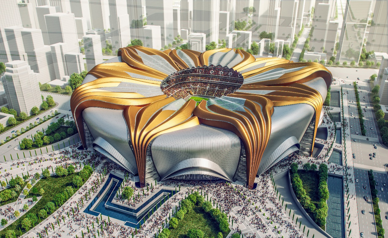 恒大荷花新足球场,恒大荷花球场原始图