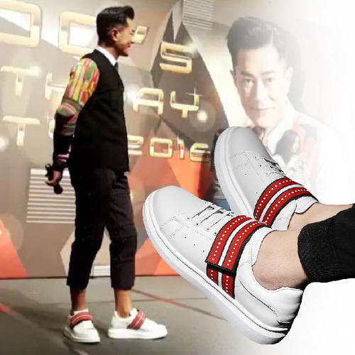 麦昆轻奢高定小白鞋,麦昆小白鞋夏季显瘦穿搭