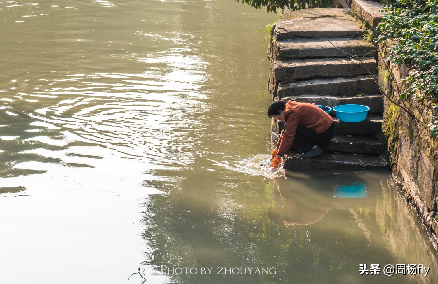 同里梦里水乡全景,同里古镇清晨视频