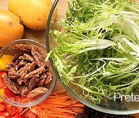 芒果鲜虾沙拉配什么酱,芒果鲜虾沙拉米其林式摆盘