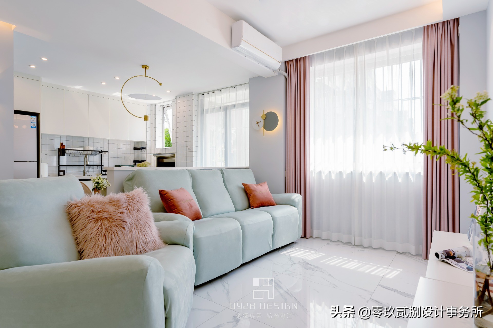 「零玖贰捌设计」65㎡“老破小”格局全改，变身阳光明媚小清新