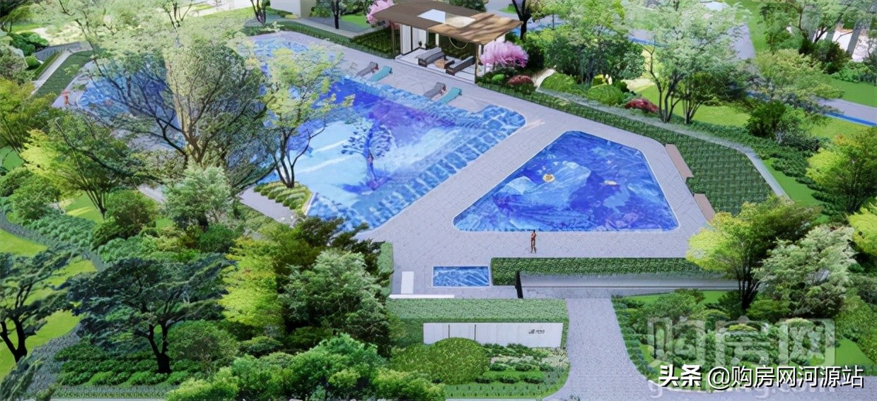 河源龙光城4期绿化规划图,河源龙光城二期花园效果图