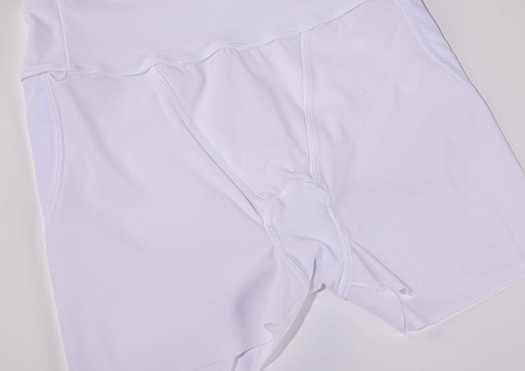 提臀安全裤白色夏天薄款,高腰收腹提臀裤夏季