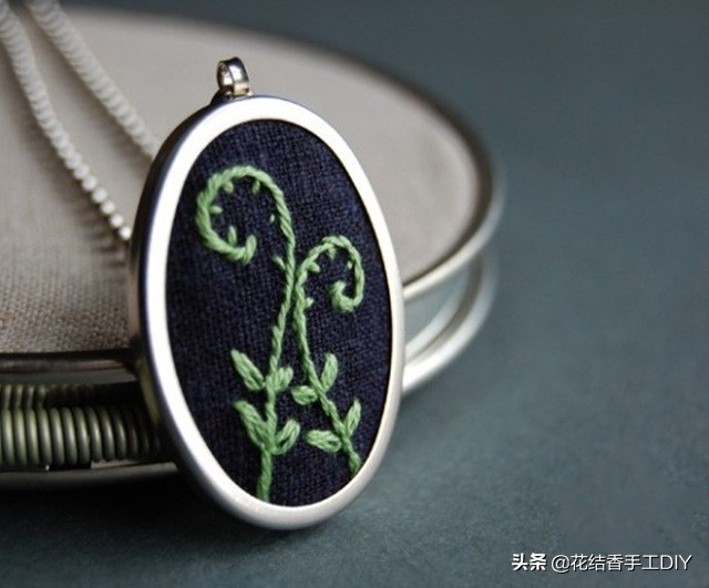 简单的刺绣秒学会,简单做美丽项链