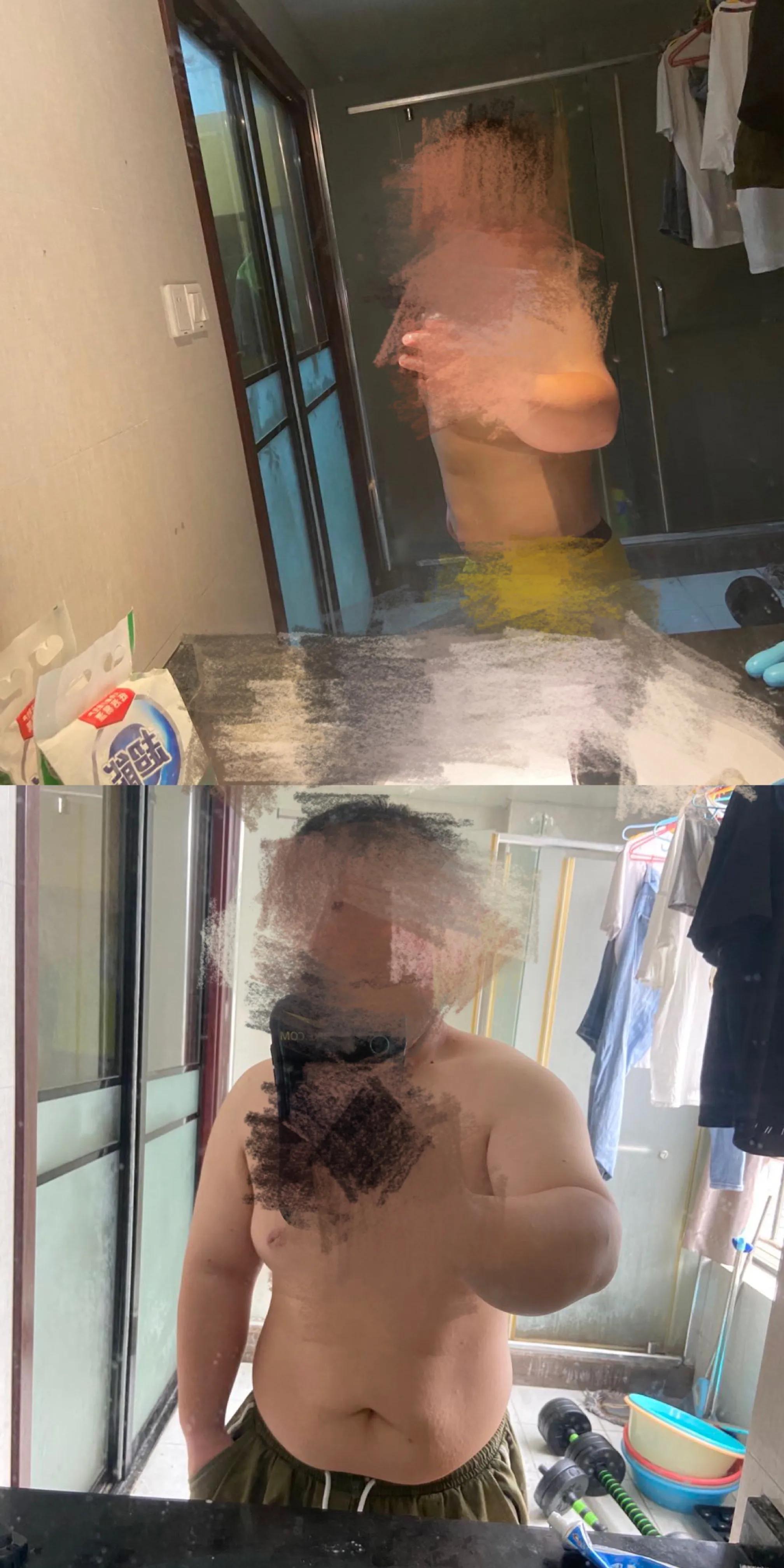 从小胖到大的话，终于减肥成功了