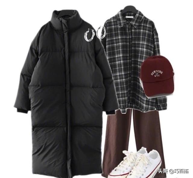 简单黑色棉服连帽,时尚修身黑色棉服简单大气