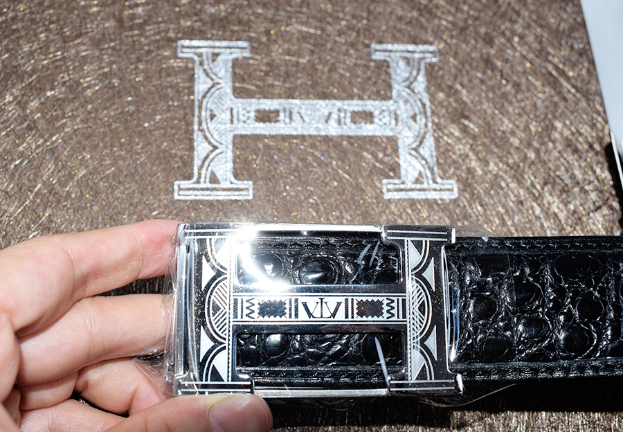 「验货」V.V.Brown鳄鱼皮皮带