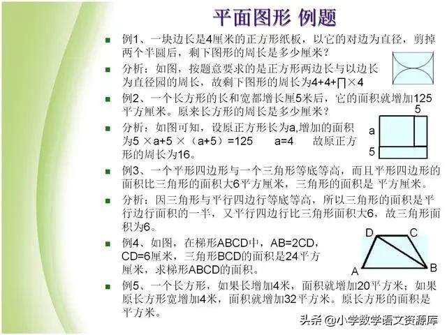 小升初数学复习PPT:数的运算、代数与几何初步知识、比与比例