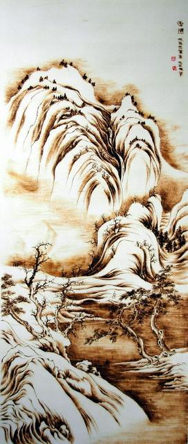 烙画作品大全集,烙画精品100幅