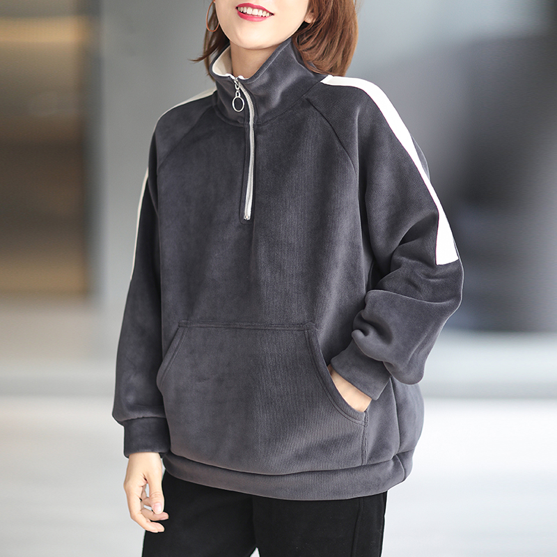 高级感棉服马甲冬季穿搭,秋冬加绒洋气卫衣棉服