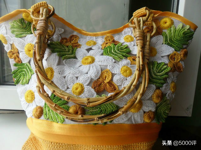 爱尔兰钩花编织的包包，太有档次了
