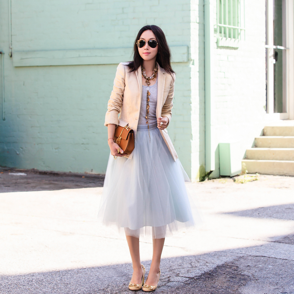裙子穿搭夏季气质超仙纱裙,如果夏天只有一种穿搭