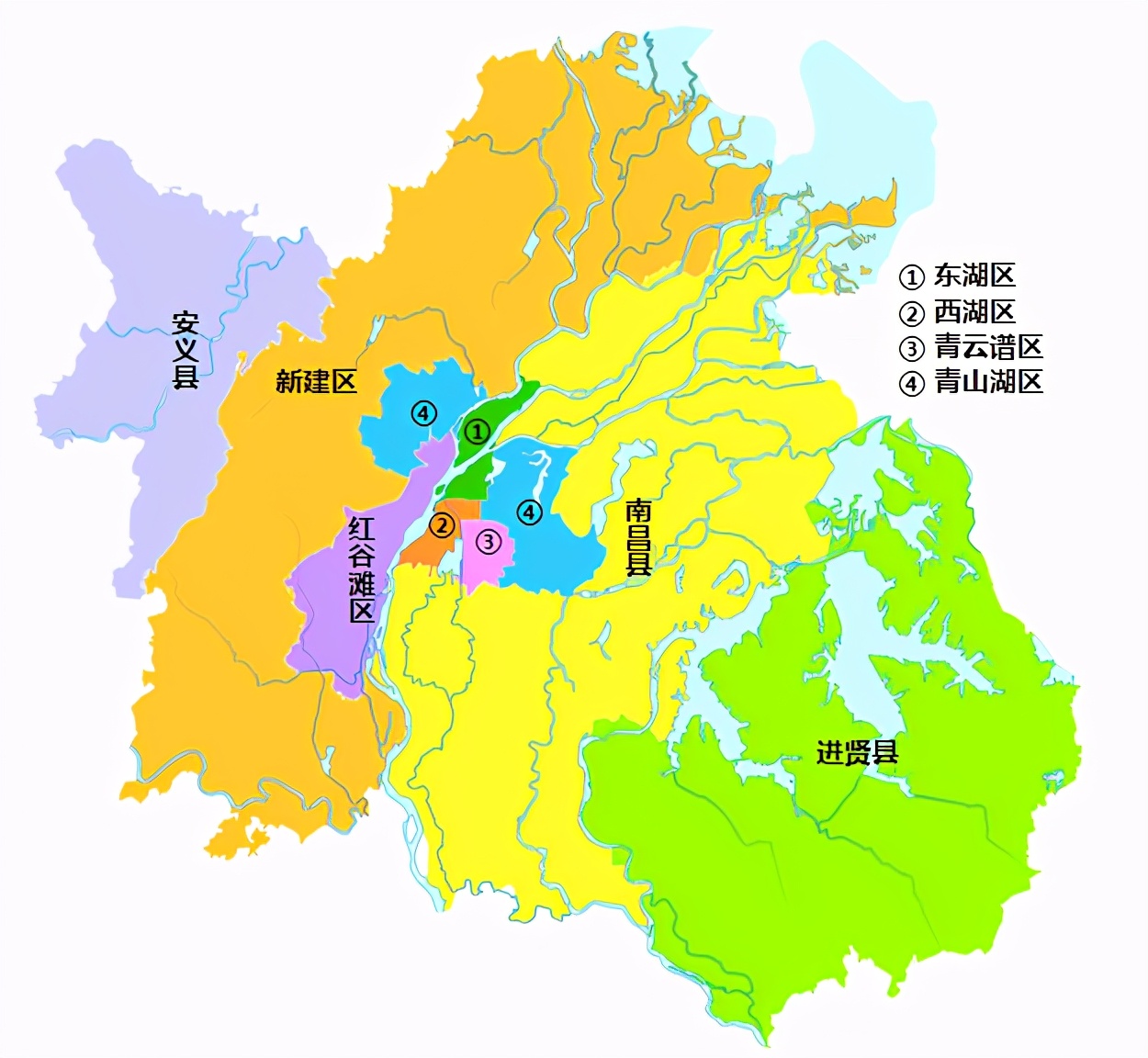 全国带“东、西、南、北、中”方位词的城市，看看有你家乡吗？