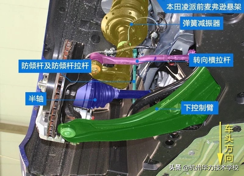 本田凌派车架拆解,本田凌派汽车底盘构造图