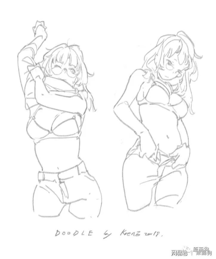 二次元人物画法基础教程板绘,二次元新手绘画教程素描