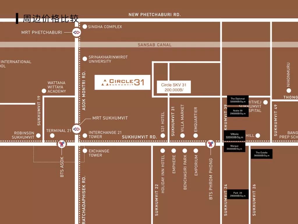 曼谷circle地产,曼谷circle公寓