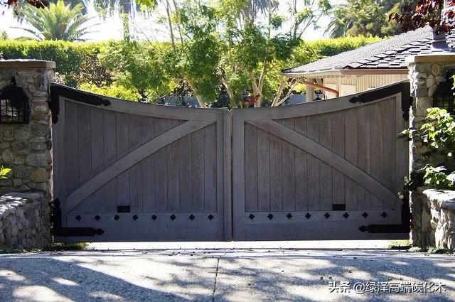 庭院栅栏门制作,庭院围墙护栏栅栏门