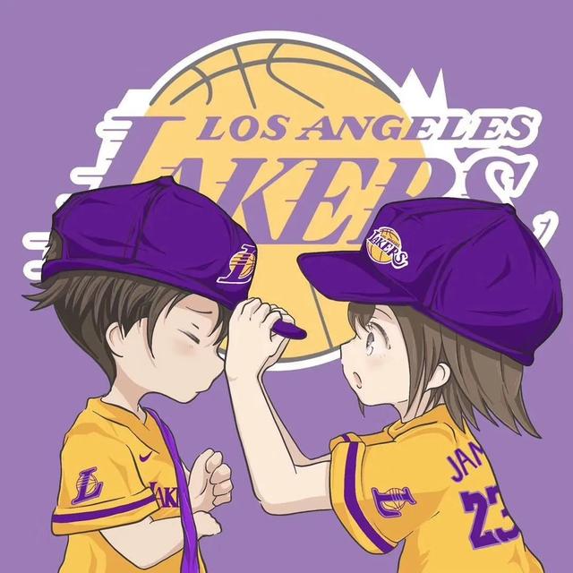 卡通篮球情侣头像,篮球运动员卡通头像