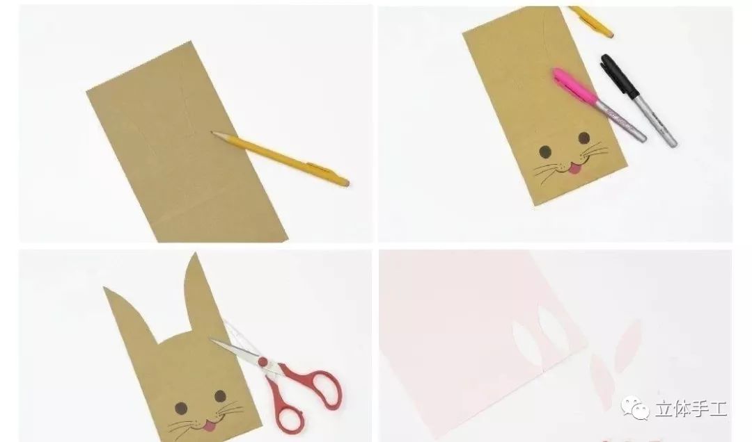 中秋节兔子手工盘子,中秋节创意手工月亮兔子详细教程