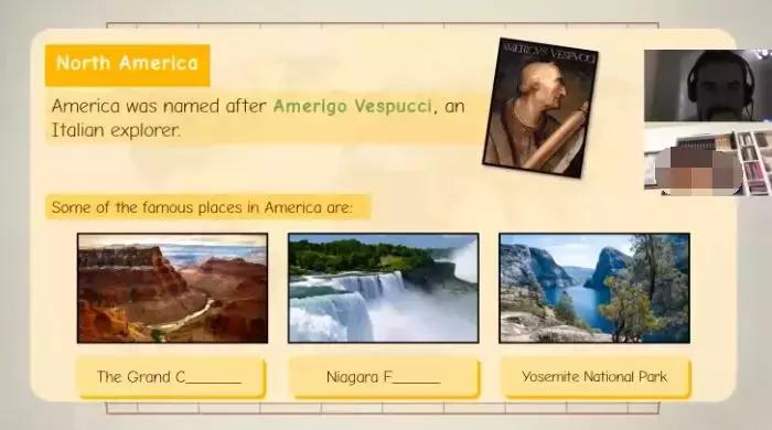 英伦云小学地理课程《Continents》了解地球上的陆地