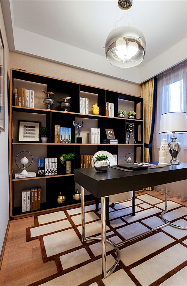 书柜装修如何装书多又防尘,简单大气的装修风格书柜墙